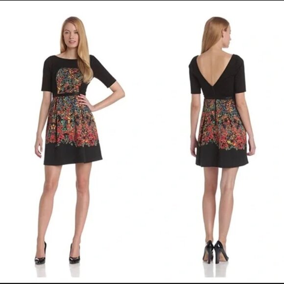 Plenty by Tracy Reese Dresses & Skirts - Plenty by Tracy Reese V Back Fit & Flare Confetti Print Dress